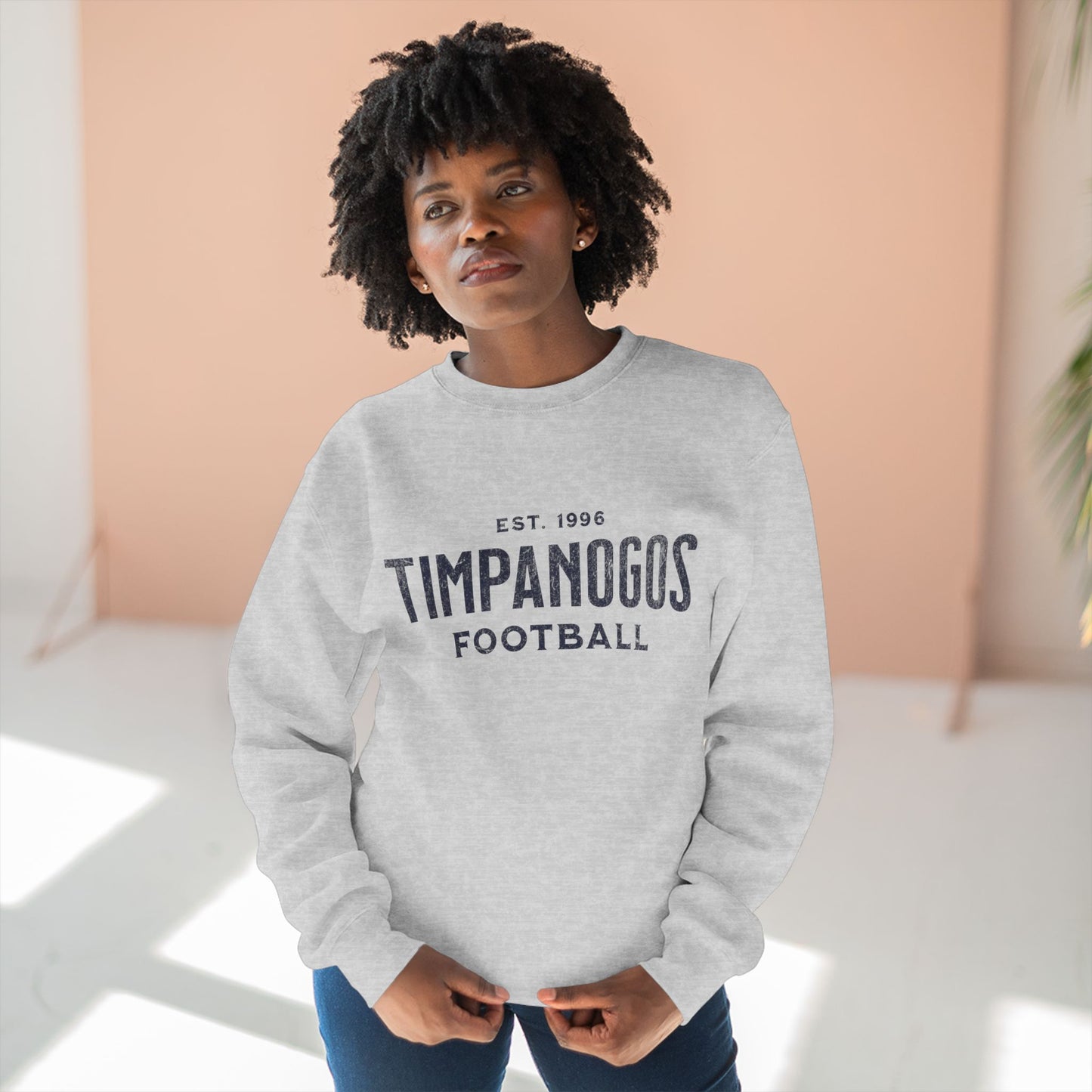 Distressed Football  Sweatshirt